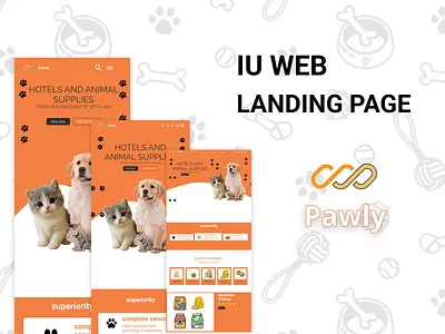 UI WEB landing page deskop figma handphone ipad landing page ui web