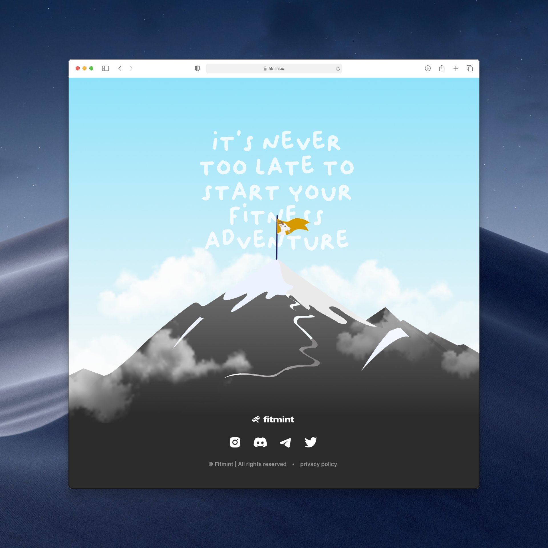 Animated Footer Design for Fitness App Website animation illustration ui ux website design