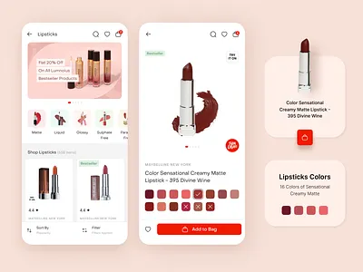 E-commerce Beauty App UX – Enhancing Product Discovery design e commerce mobile app netbamha research retail strategy ui ux website