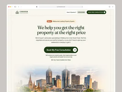 Chester - Landing Page Design clean conversion conversion design conversion landing page design interface landing page product realt sate website service startup ui ux web website
