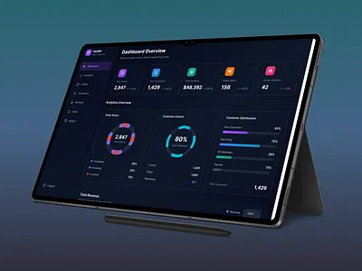 Modern SaaS Analytics Dashboard dark mode ui dashboard design dashboard ui dashboards data visualization product design saas design ui design uiux web app design
