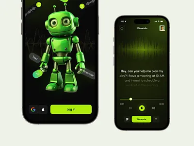 AI-Powered Voice Generator Mobile App ai music ai voice app ai voice generator ai voice generator app app design app interfaces best ui figma ios mobile app design saas task management text to speech ui design voice changer voice generator voice recognition voice recorder