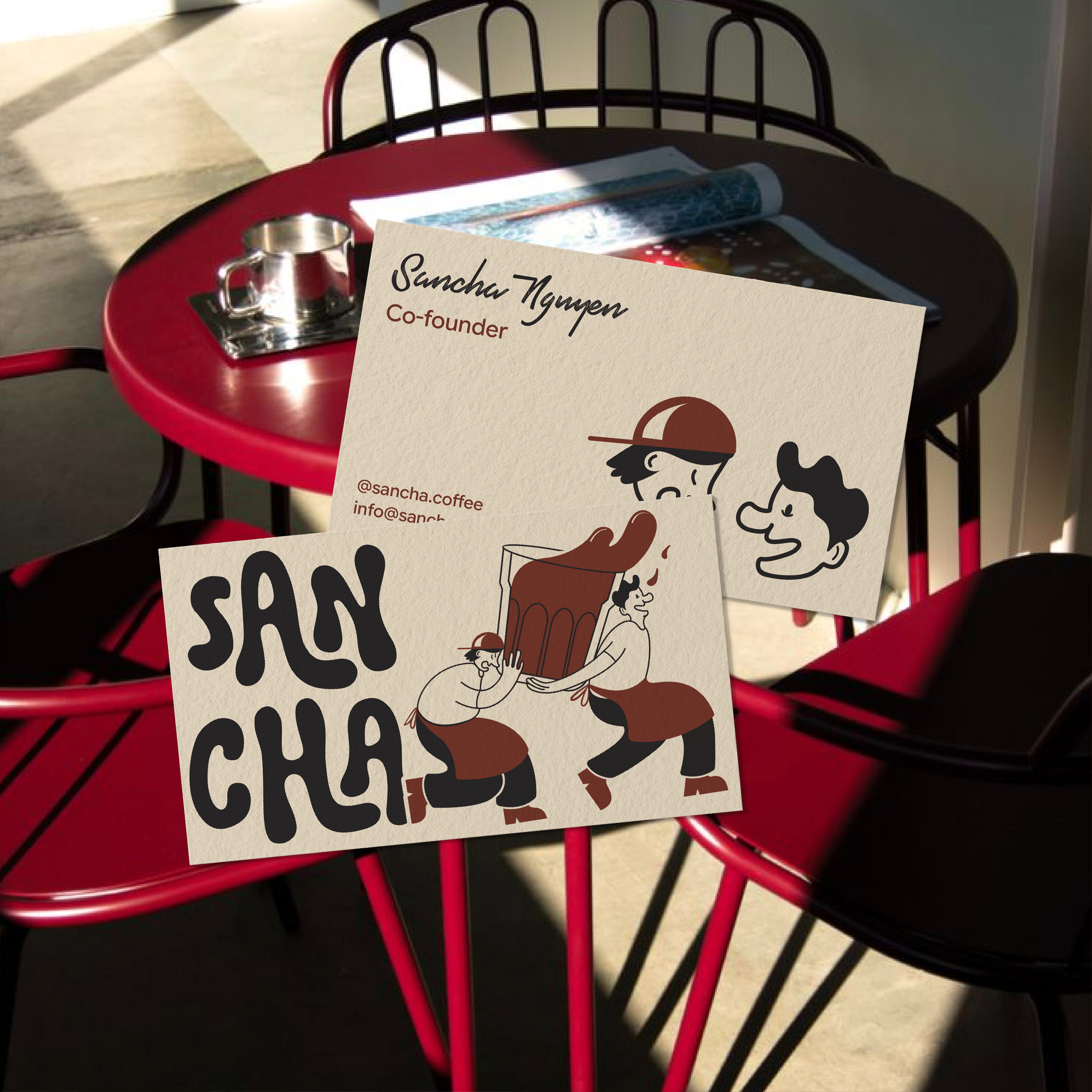 SANCHA COFFEE BRAND IDENTITY branding design graphic design illustration logo logo design