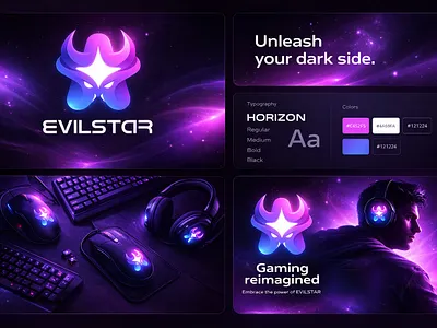 EVILSTAR Gaming Logo app icon brand branding business logo colorfull logo design evil logo gradient logo illustration logo logo design logo presentaiton minimalist logo mockup modern logo star logo ui uniuqe logo vector