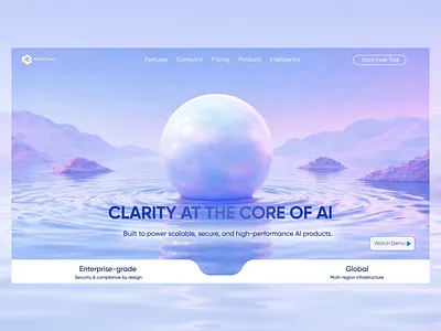 Hero 3D animation 3d ai animation branding c4d graphic design motion graphics ui