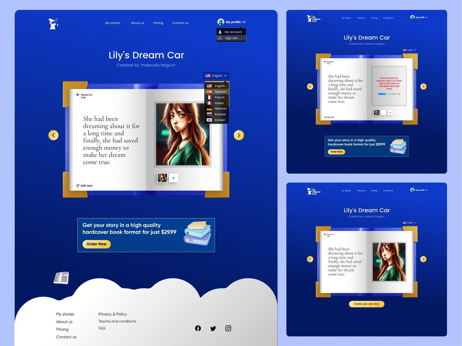 AI SaaS Content Writing Website Design ai ai saas content ai saas website ai website ai writing artificial intelligence blog writing content writing content writing website kids website landing page magical kids website product design saas landing page saas website ui ux web design website website design