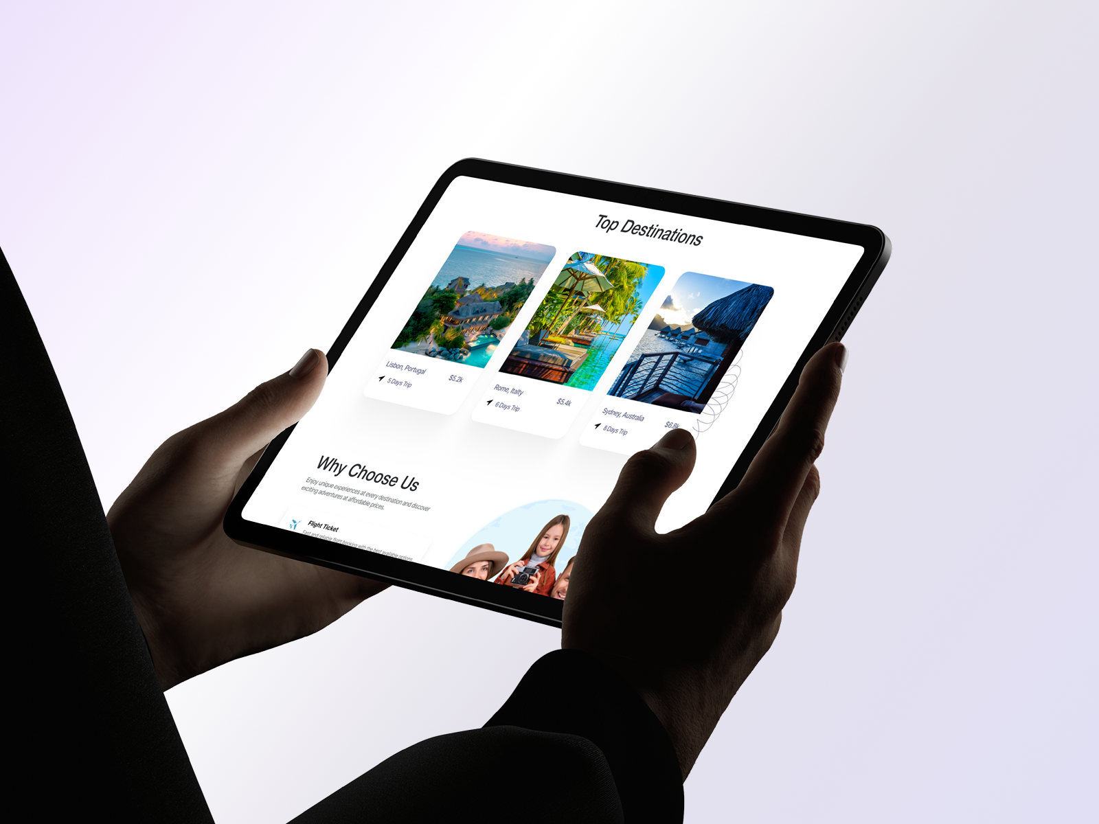 Vrella — Inspiring World Travel Platform UI adventure agency website booking platform clean ui design destination hero section holiday kinetic glyph landing page lifestyle mehbubur rahman tourism travel website trip planner ui uiux vacation website website design