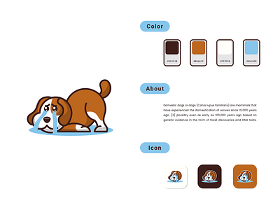 Dog cute logo 3d animation app branding cute design dog graphic design illustration logo ui vector