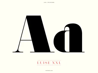 Luise — Type Family bold didone extrabold font fonts high contrast hvd type family typedesign typeface typography