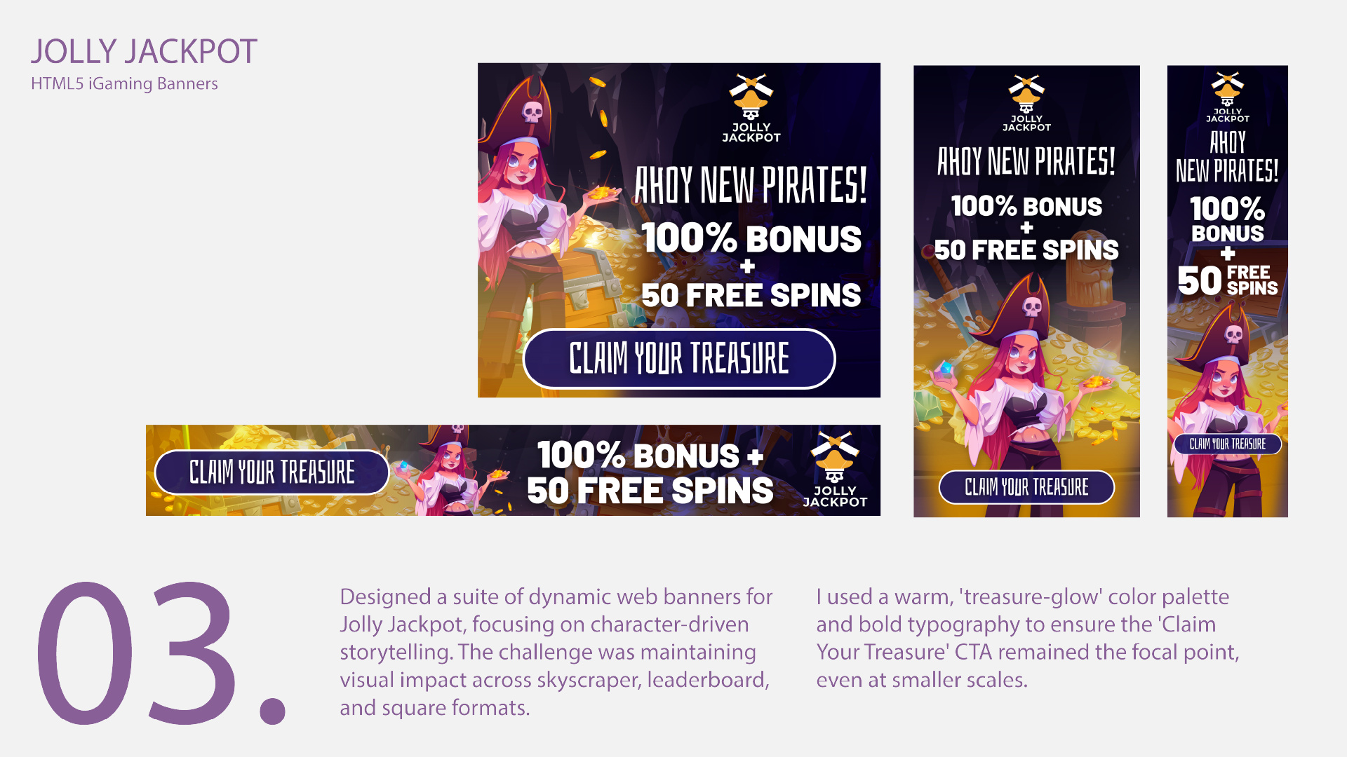 HTML5 iGaming Banners branding graphic design ui