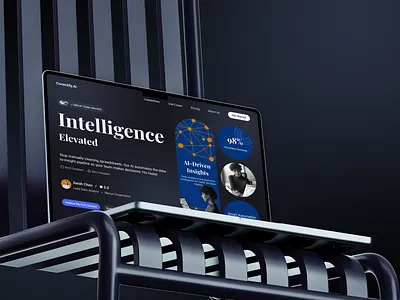 Conectify.AI – AI Analytics Platform branding dark theme design illustration logo ui ux web website