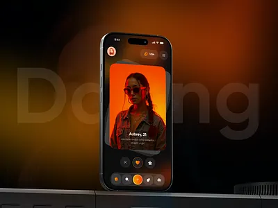 Ai Dating Mobile App - UI/UX Design ai ai app ai app design ai dating app ai dating mobile app ai mobile app chat mobile app live chat mobile app mobile app design mobile ui redesign social media app