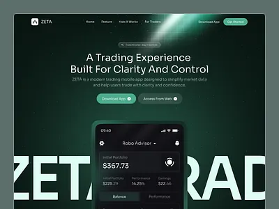 Trading App Landing Page fintech landing page fintech startup investment platform landing page market trading startup fintech startup landing page stock trading stock trading landing page stocks trading landing page trading app trading landing page trading landing page design trading platform trading software trading technology web design