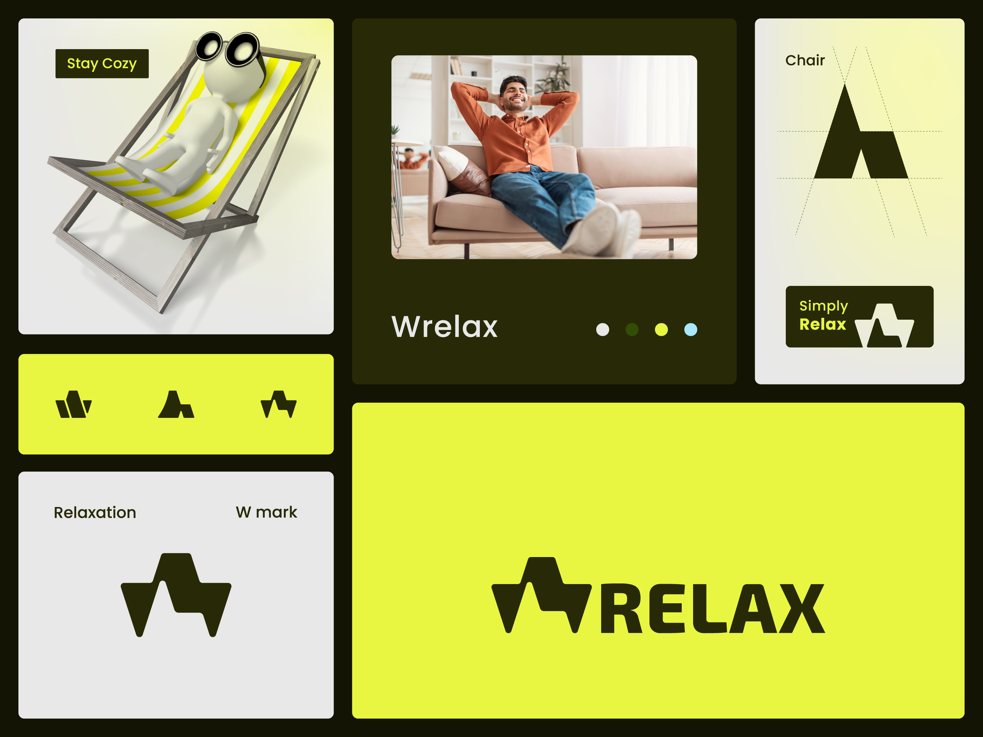 Wrelax - furniture logo, relax brand identity branding chair logo couch design furniture logo futuristic logo letter w logo logo design mark relax relaxation logo settee logo sofa logo top logo designer w w logo