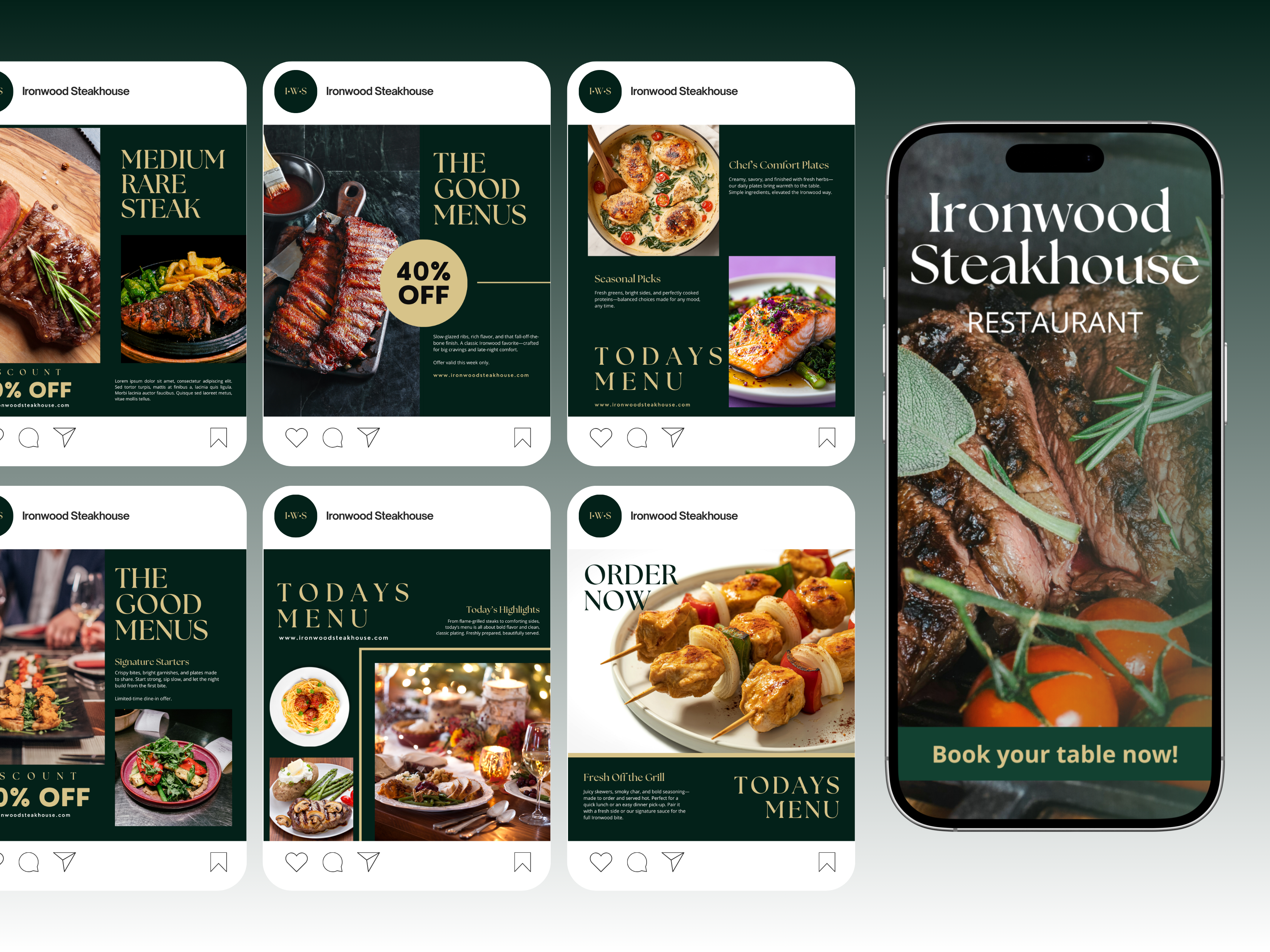 Example of Instagram Template System For Businesses