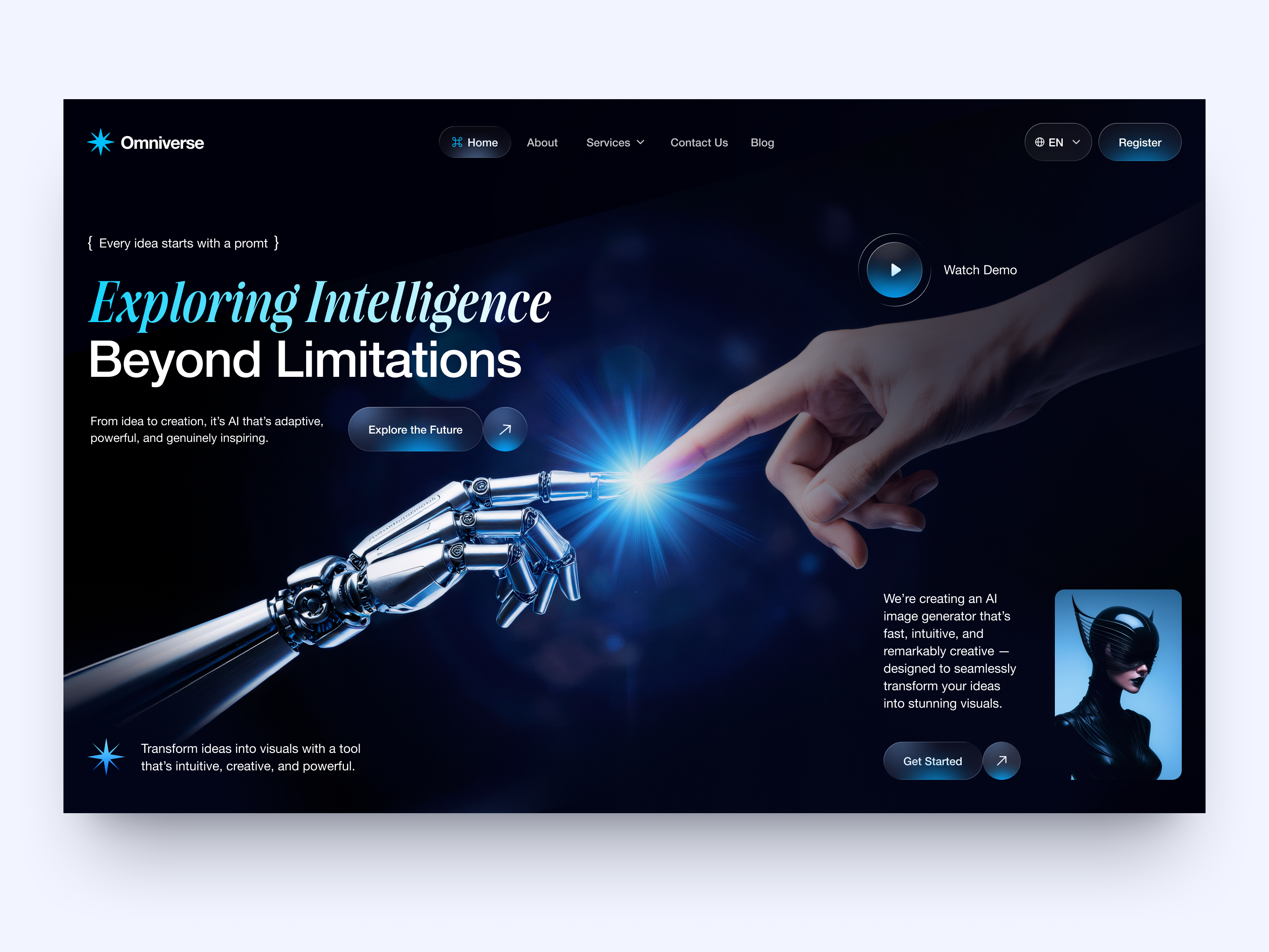 UI-UX for Artificial Intelligence design interface platform product service startup ui uiux ux web website