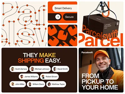ParcelSwift: Fast, Trackable Delivery Experience branddesign brandidentity branding courier delivery ecommerce expressdelivery graphicdesign identitydesign logistics logo logodesign logomark logotype minimaldesign modernlogo parcel shipping startupbranding visualidentity