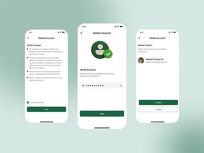 Delete Account UI accountdelete cleandesign deleteaccount moderndesign removeaccount ui ux