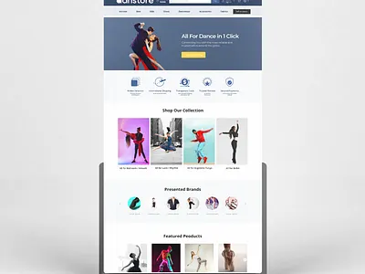 Website UI Design, E-commerce Home Page design for danstore branding design guide home page design icon illustration landing page landing page ui ux design logo mockup typography uiux vecto vector vector illustration web page mockup web ui web ui home page webecommerce website design website design