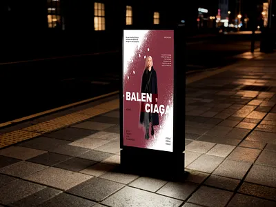 BALENCIAGA POSTER balenciaga balenciagaposter design fashion graphic design mockup photoshop posteer style