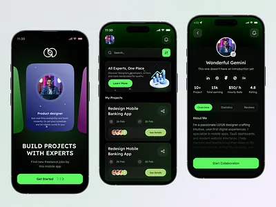 Freelance Marketplace Mobile App ai app ai powered mobile app app case study app design app ui ux design application design best app design e commerce job listing app job search app marketplace mobile app mobile app ui mobile ux modern app ui modern ui n freelance marketplace ui ui ux design user profile
