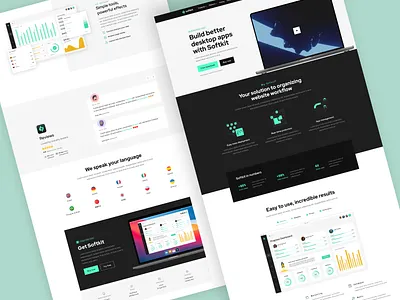 Softkit - Software, SaaS, Startup Webflow Template ai app business crypto design system developers it company landing marketing membership mobile pricing saas software startup subscription template ui kit webflow website