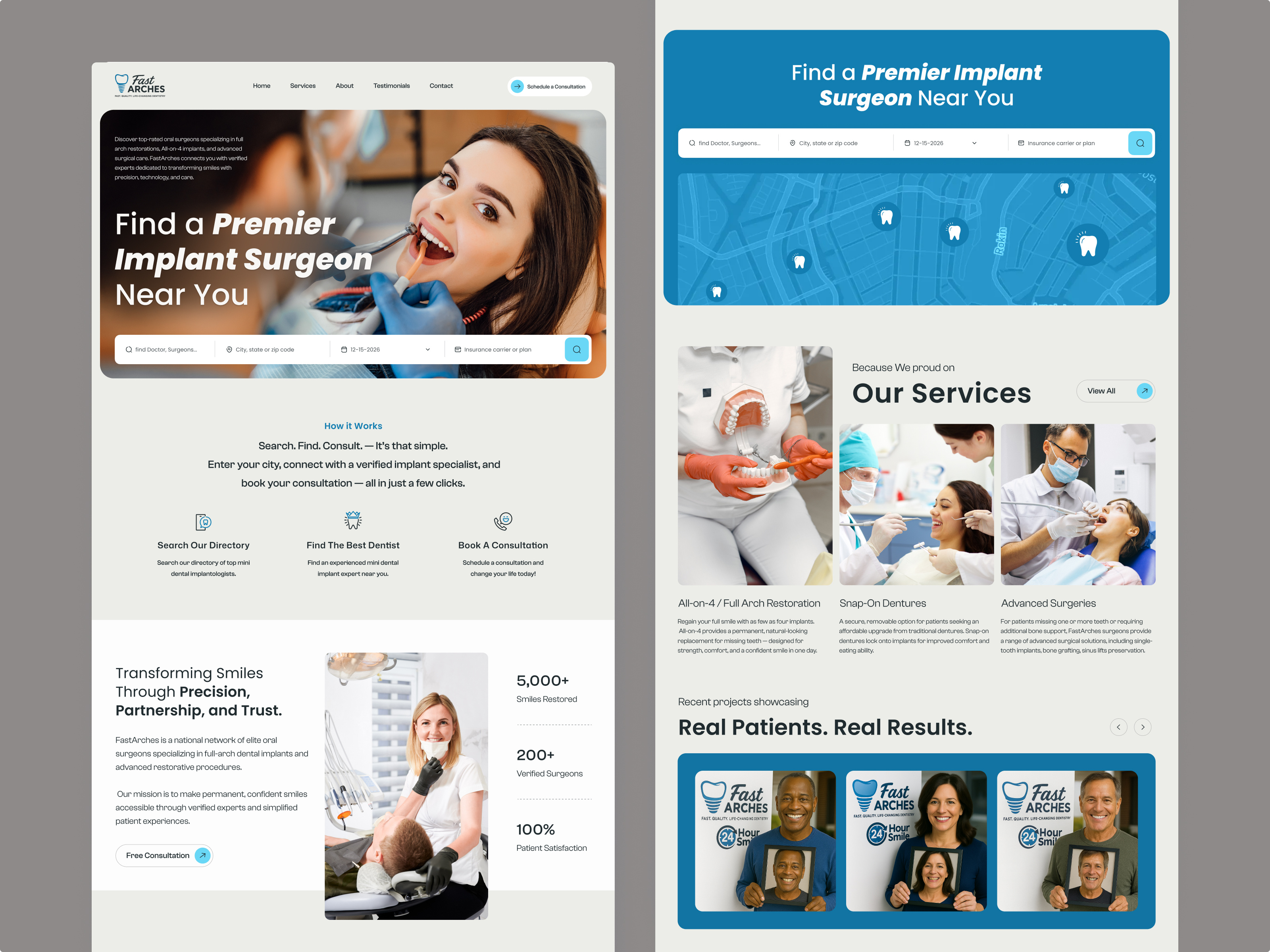 Example of Website Design (5 Pages)
