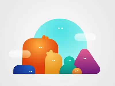 Happy Meeple animation avatar characterdesing interaction mascot rive riveapp