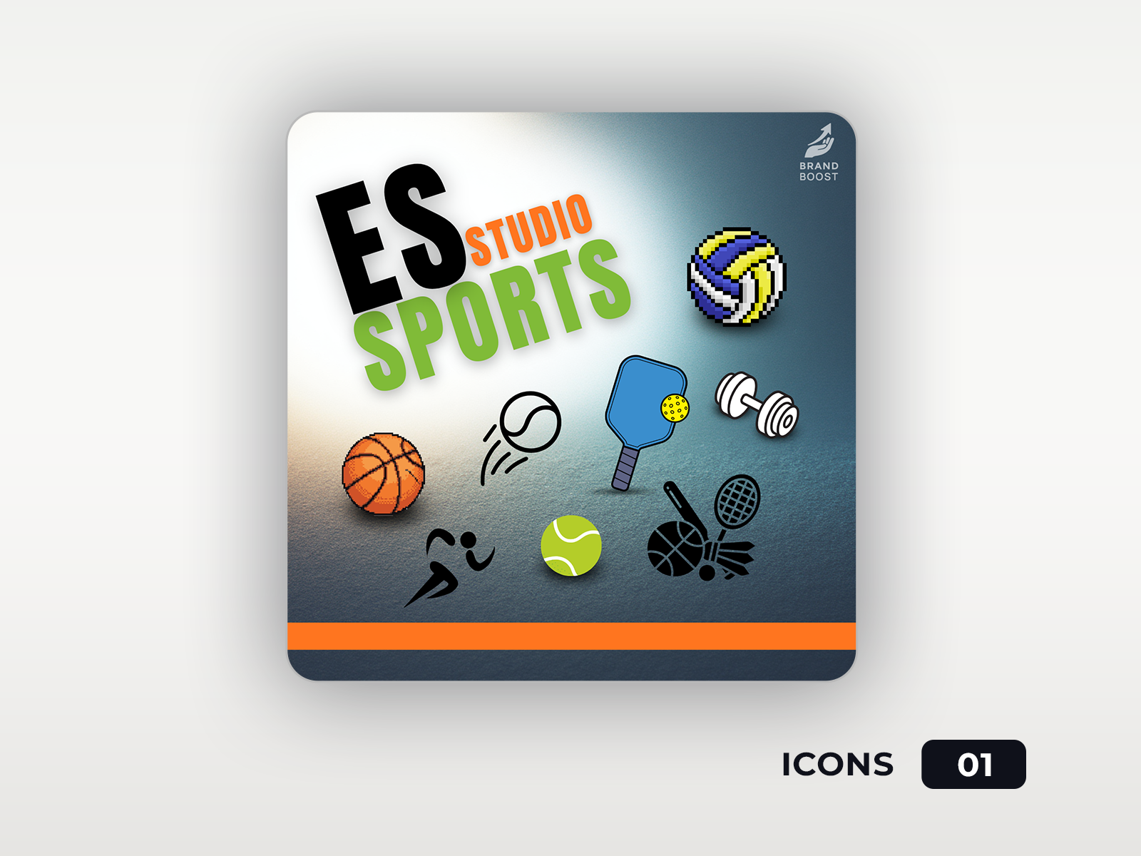 Standard E-Sports Icon Set graphic design