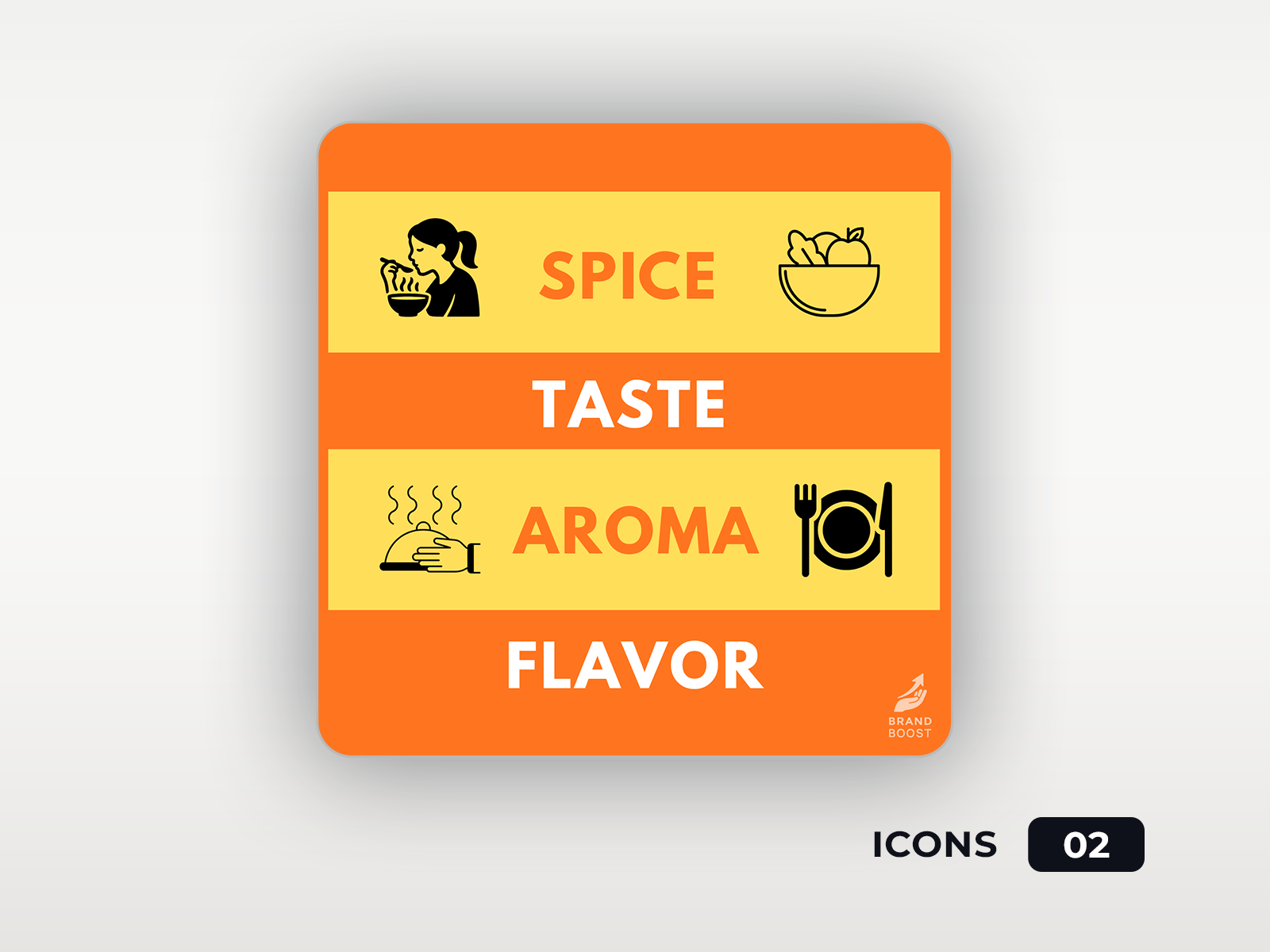 Fresh Bites – Restaurant & Food Icon Set graphic design
