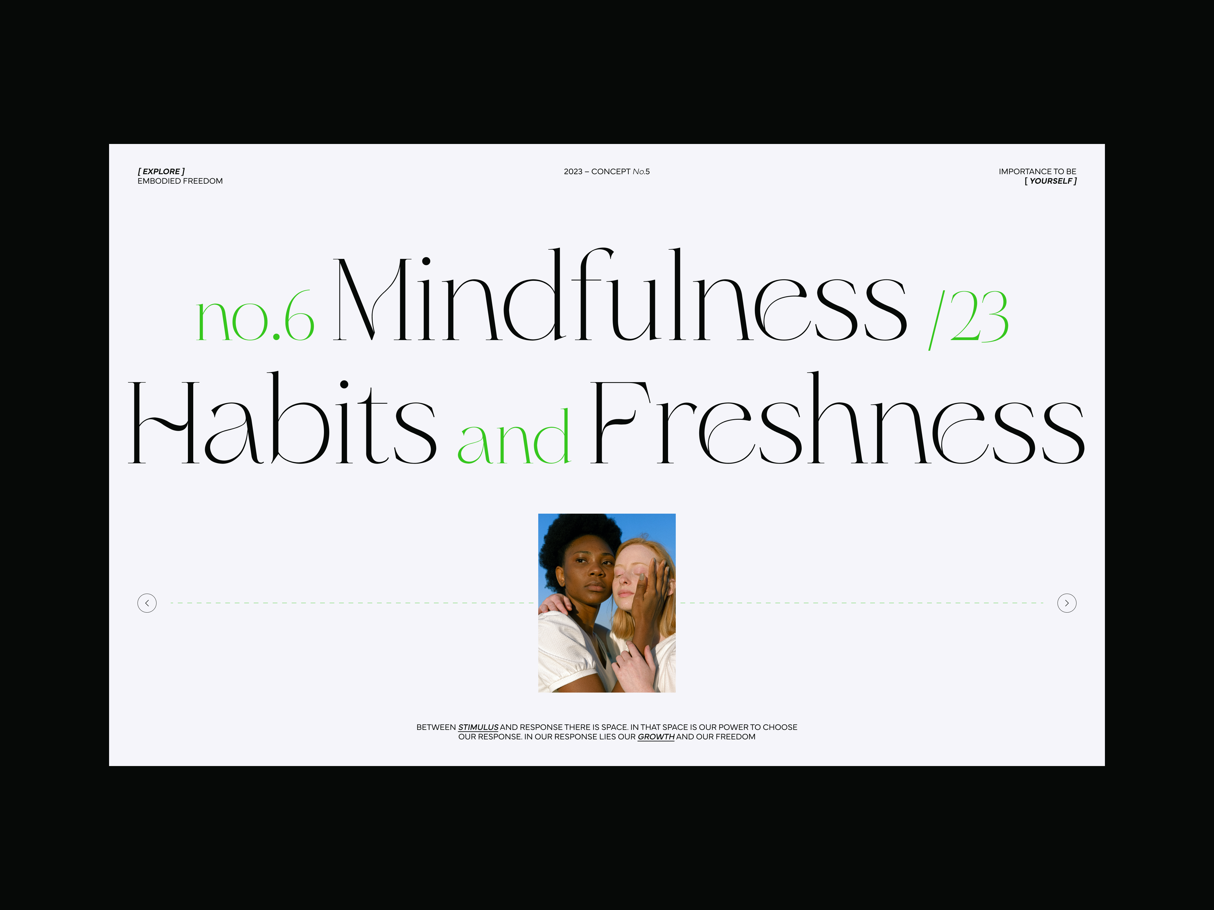 Freedom /05 concept design editorial freedom hero interaction layout main page minimalistic typography ui design visual design