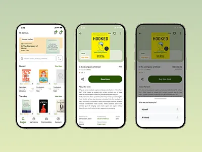 Ebook Mobile App UI app book design ebook mobile app pdf saas ui ui design uiux ux
