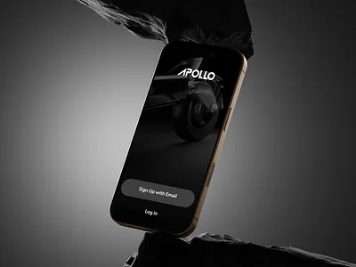 Apollo Scooters – Smart Mobility App & IoT Experience app automotive branding clean dark dashboard interface iot layout map minimal mobile mobility modern navigation product scooter smart ui ux