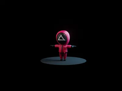 Squid Game 3D Character 3d 3d blender 3d model 3d rendering animation blender branding character design game graphic design ill illustration movie render rendering squid game squidgame ui ux