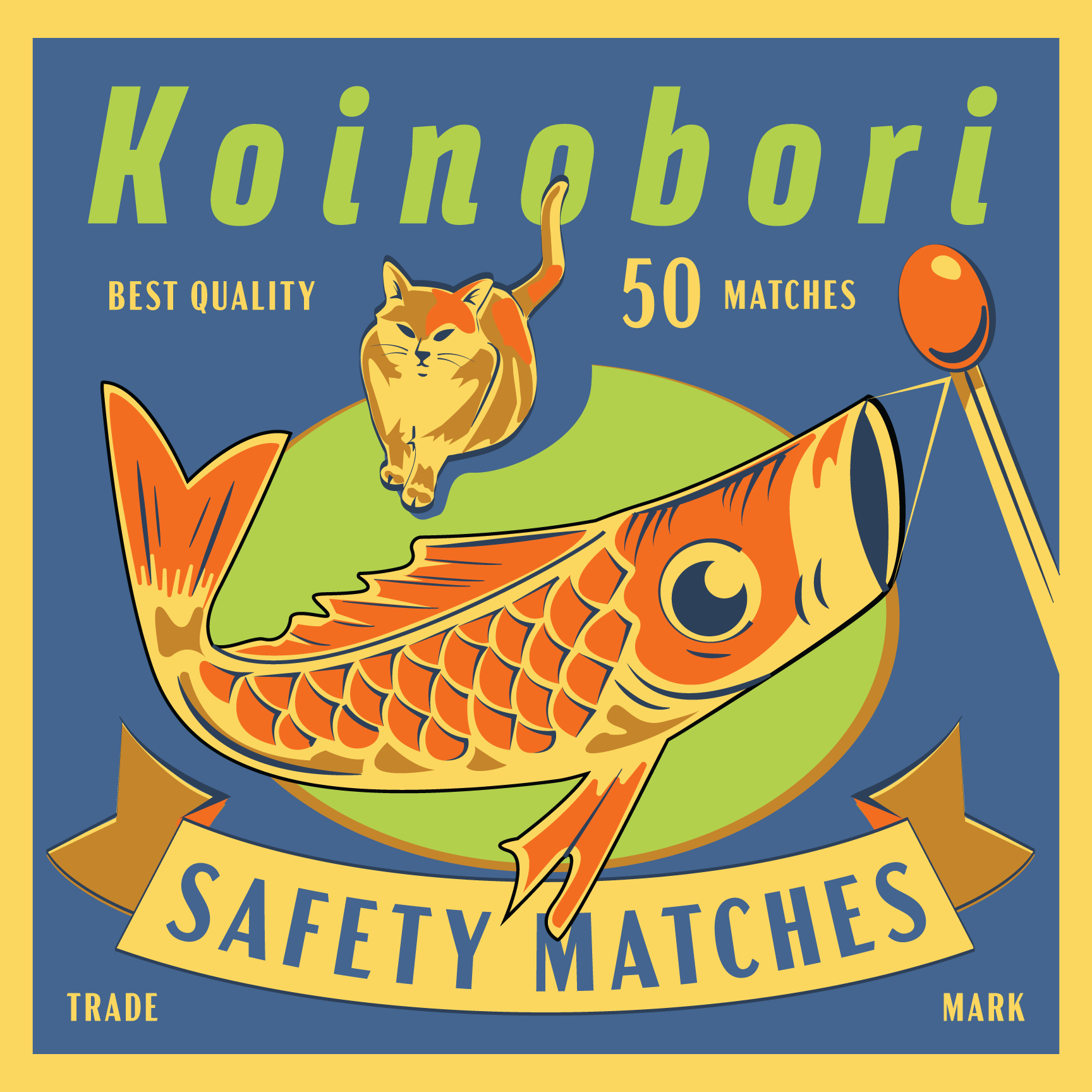 Matchbook Art: Koinobori branding graphic design illustration logo package design popart product design vector