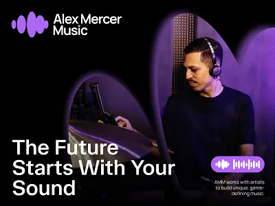 🎧 Alex Mercer Music — Brand Identity brand designer brand guidelines brand identity branding design graphic design logo logo design