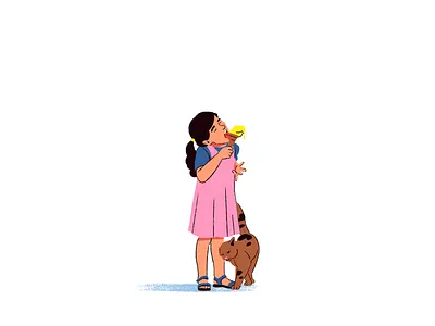 Hachette Eat Food ambiant cat character design fagostudio girl icecream illustration people texture