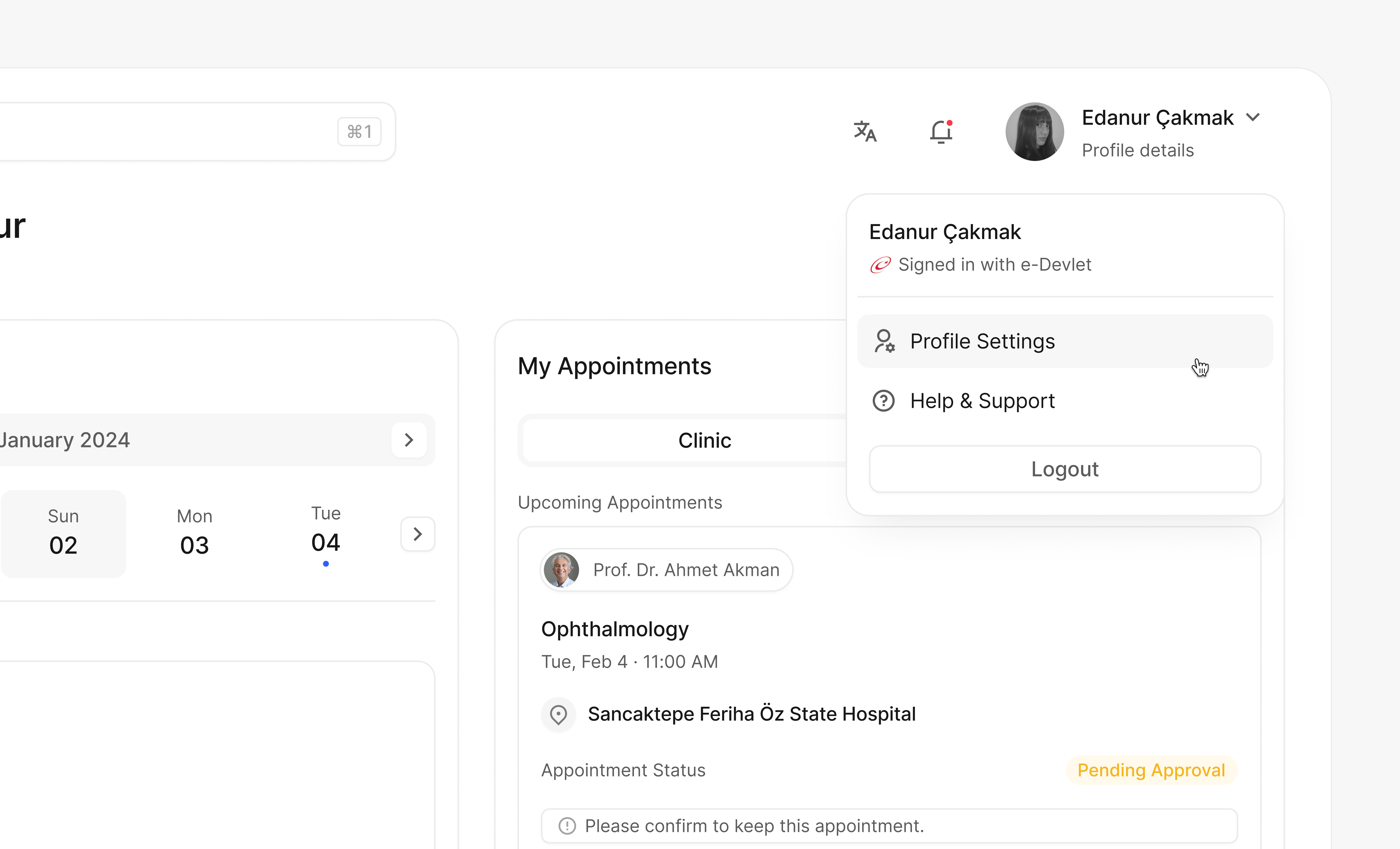 Dashboard Interactions ui ux