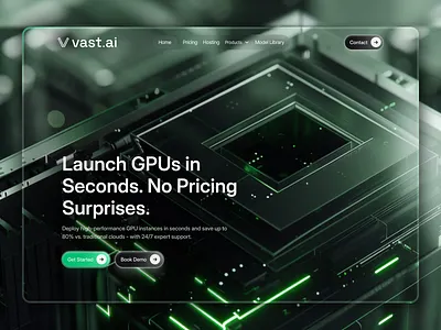 UI/UX for AI Platform ai gpu hosting ai landing page ai platform ai web design artificial intelligence cloud gpu service future of gpu cloud gpu cloud platform interface landing page launch gpus next gen gpu hosting rent gpus service startup uiux web design website