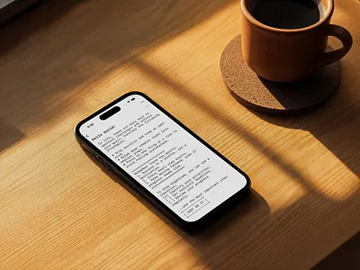 Plain text editor - Just.txt app classic font ios note notepad retro text textpad type ui ux write writing