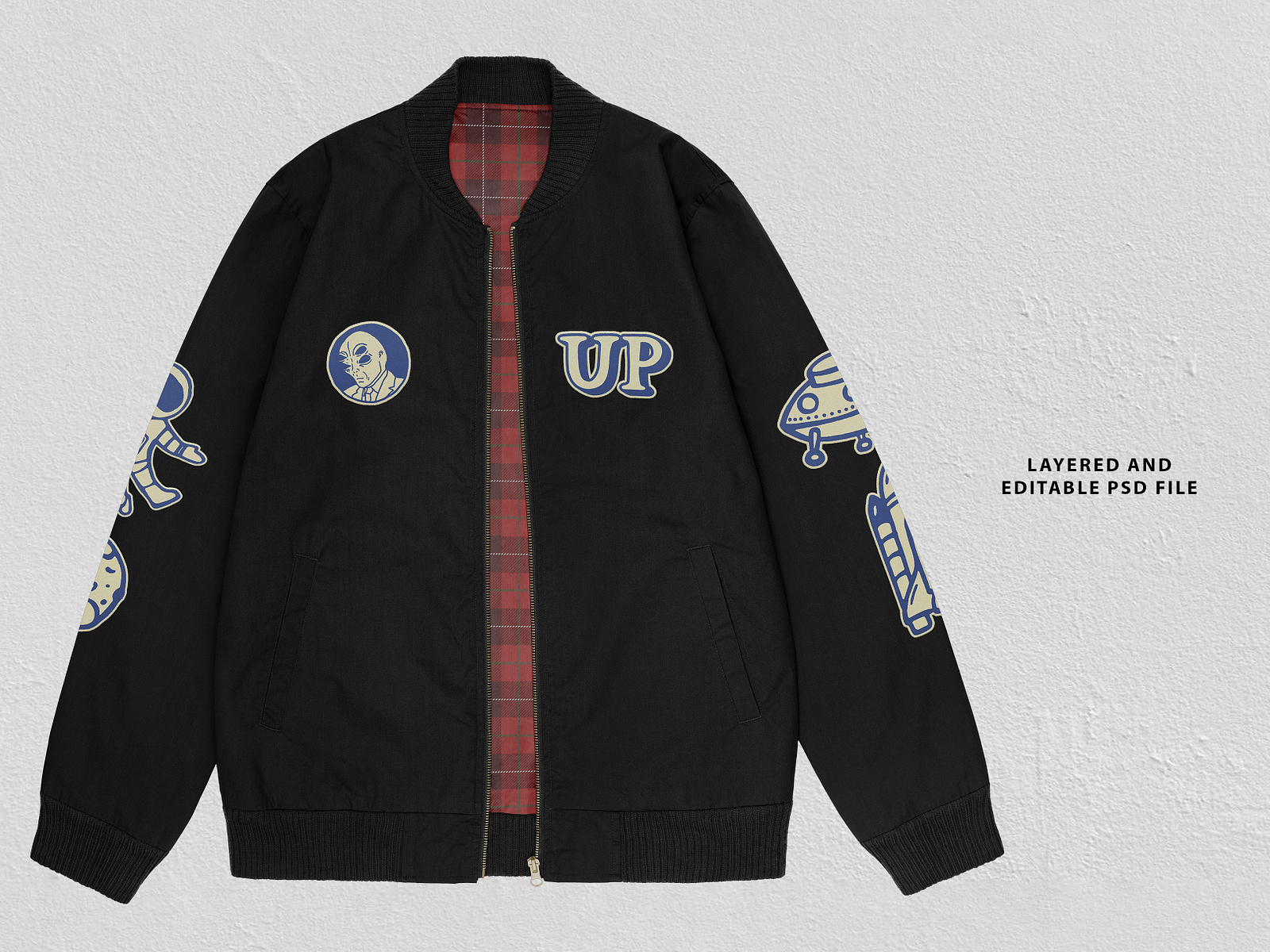 Realistic Bomber Jacket Mockup by Uncentrifuged Pressure on Dribbble