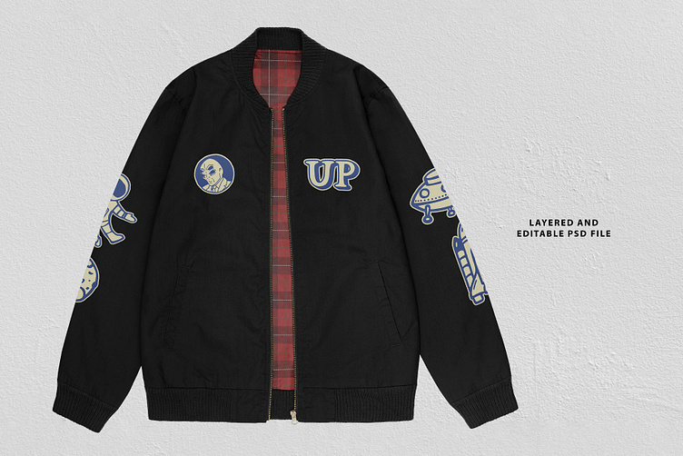 Realistic Bomber Jacket Mockup by Uncentrifuged Pressure on Dribbble
