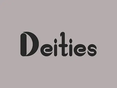 Day 7 Logo Challenge - Fashion Brand Wordmark (Deities) graphic design logo