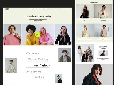 Luxury Fashion E-commerce Website UI/UX Animation animation ecommerce ui ecommerce website ui fashion app fashion landing page fashion web design fashion website fashion website design landing page modern ui online clothing store online store product grid shopify fashion store shopify fashion website shopping website ui ux design web animation web design website animation