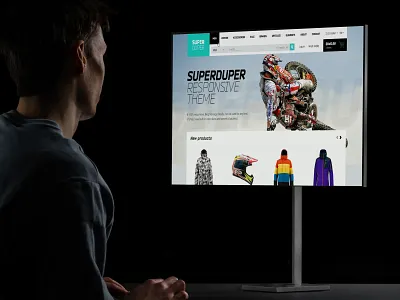 Super Duper a dynamic, clean e-commerce interface cyan design design aesthetics duper dynamic e commerce e commerce interface ecommerce extreme sports extreme sports e commerce flat design minimalist web interface modern flat design shop sporty flat design sporty flat design aesthetics store super ui web