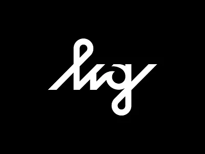 HRG Letter Typography Logo branding cursive icon initial letter logo logo minimal monochrome typography