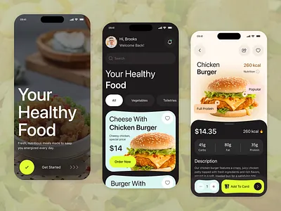 Food App Design app design delivery app delivery tracking design food food app food delivery food delivery app mobile mobile app mobile app design product design restaurant restaurant app ui ui design uiux uiux design