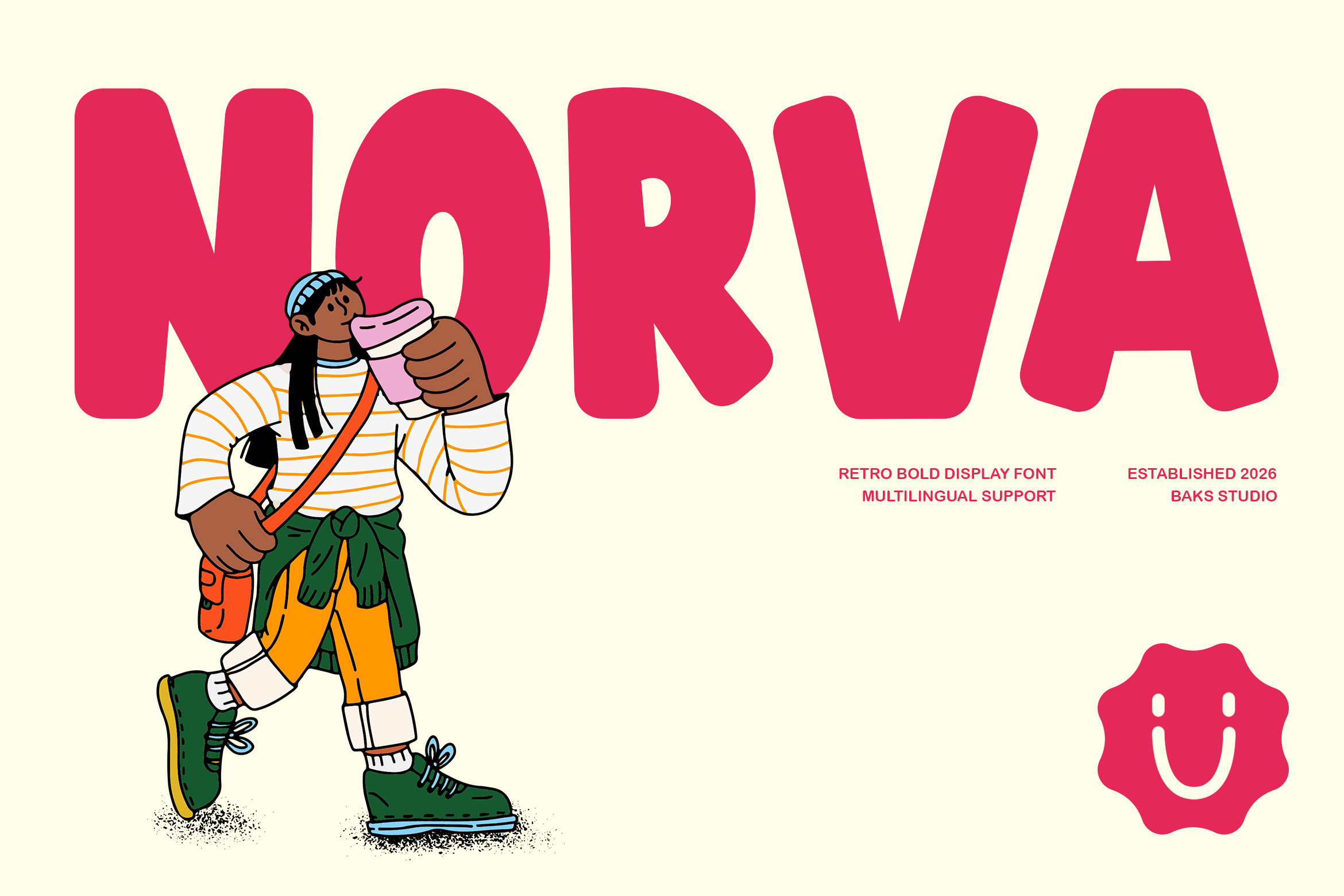 NORVA | Branding Font bold branding branding font coffee coffee branding creative typography dashboard design digital content display font editorial elegant font graphic design logo logo design logo type packaging portfolio retro thumbnail