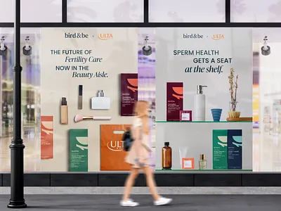 Creative direction design for the Bird&be x Ulta campaign campaign creativedirection