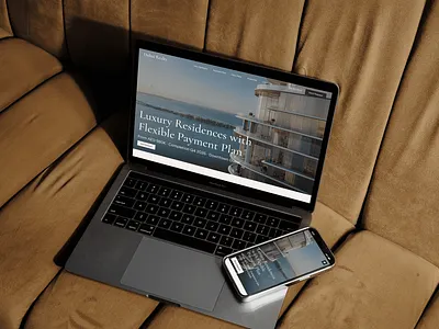 Real Estate Website Design: Elegant & Minimalist UI animation real estate ui webdesign